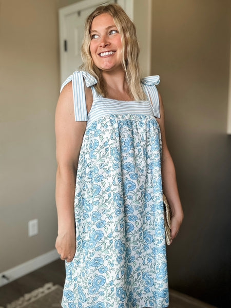 PREORDER Hydrangea Lane Floral Dress