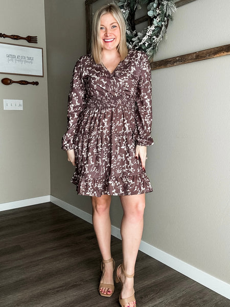 Taliah Tiered Floral Dress