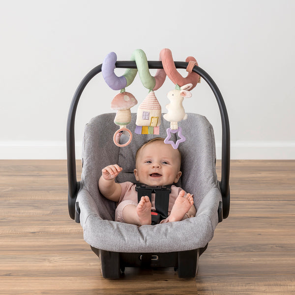 Itzy Bitzy Spiral Car Seat Activity Toy - Pastel