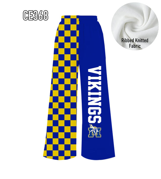 PREORDER Spiritwear Checkered Split Leg Bottom - VIKINGS