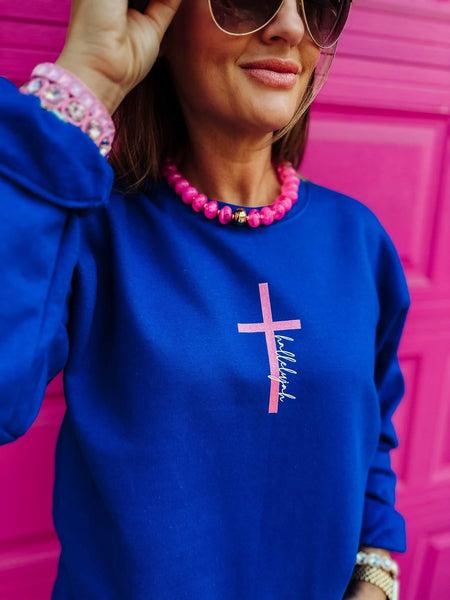 Mabli Chunky Beaded Necklace - Hot Pink