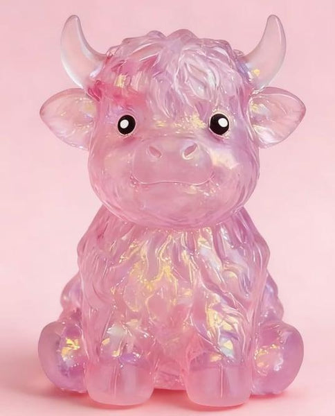 Highland Cow Squishy - Pink