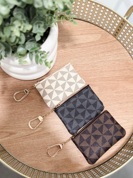 Kiva Keychain Wallet - Brown