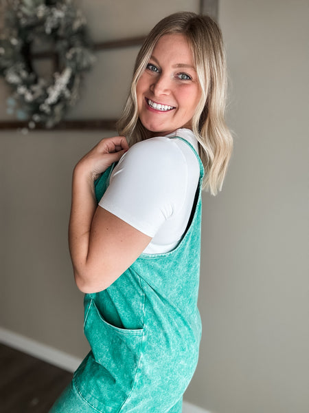 Joanna Washed Jumper - Green