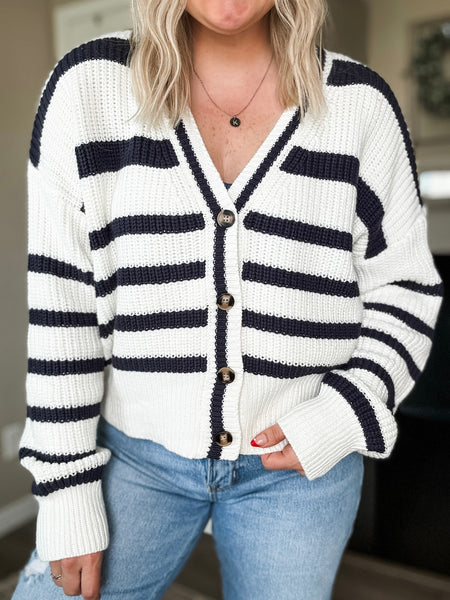 Bona Striped Cardigan