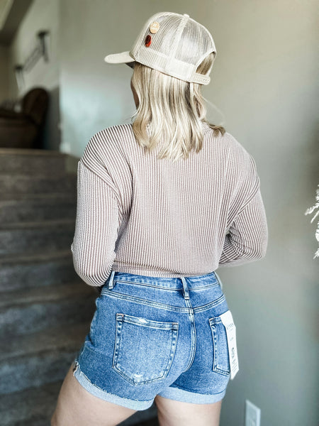 Brexley Mid Rise Cuffed Shorts