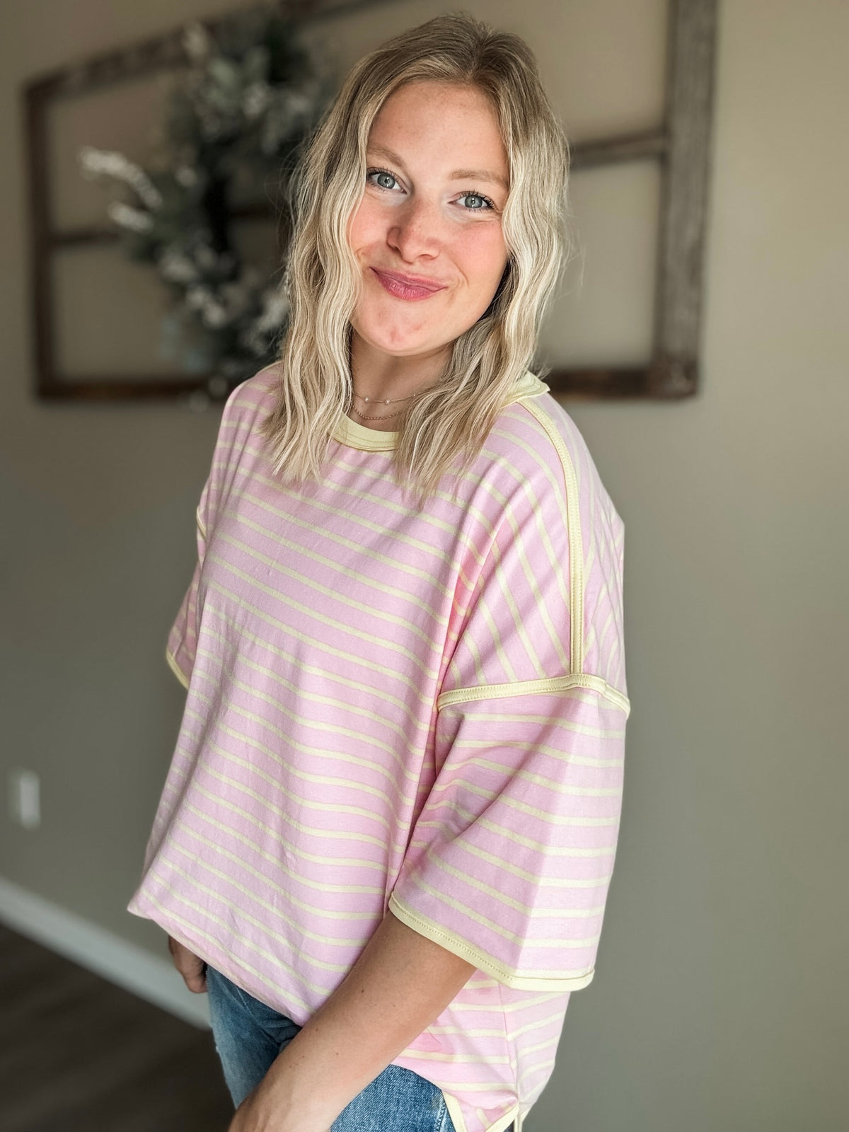 Islay Stripe Oversized Tee