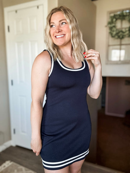 Fairway Social Skort Dress - Navy