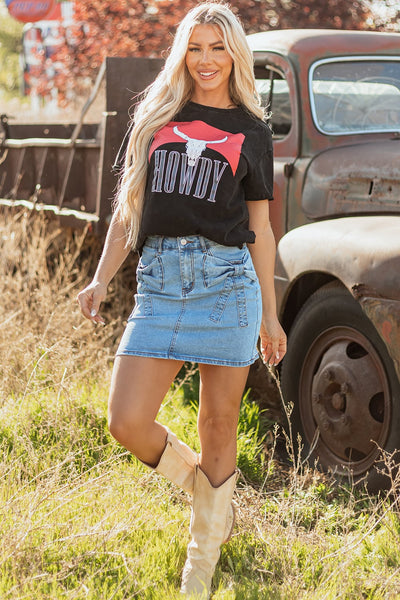 Charli Denim Mini Skirt