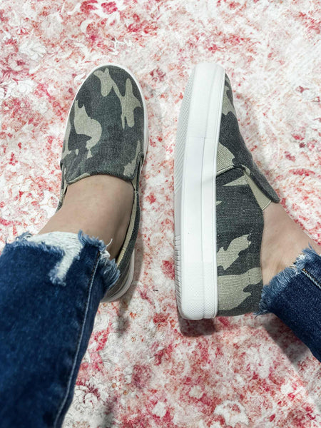 Cruz Camo Slip On Sneakers