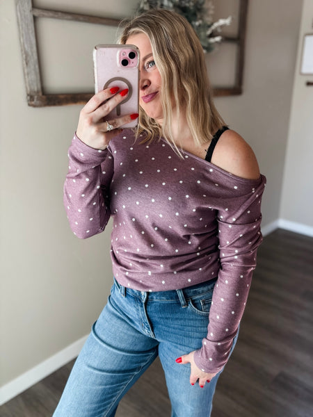 Shaley Polka Dot Top - SIZE MEDIUM