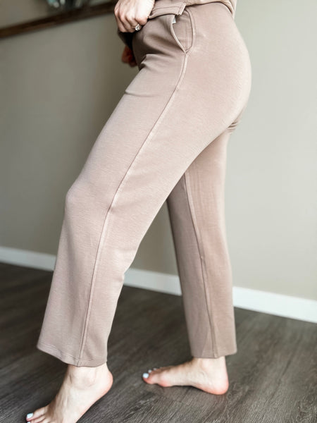 Laguna Cropped Pants - Taupe