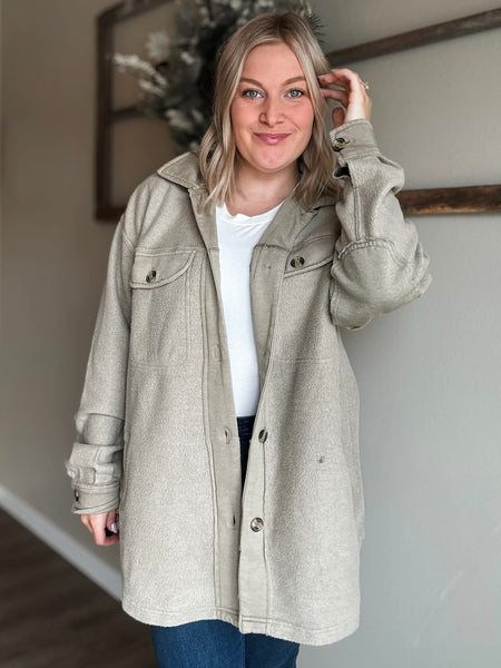Keegan Washed Fleece Shacket