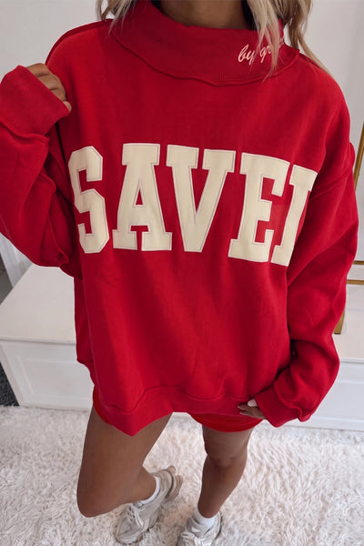 PREORDER Saved By Grace Mock Neck Sweatshirt