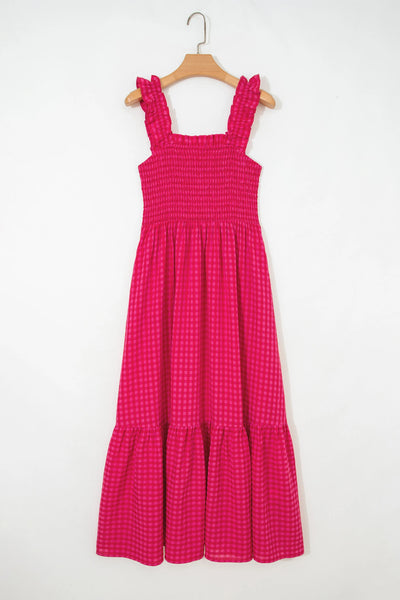 PREORDER Zinnia Gingham Maxi Dress