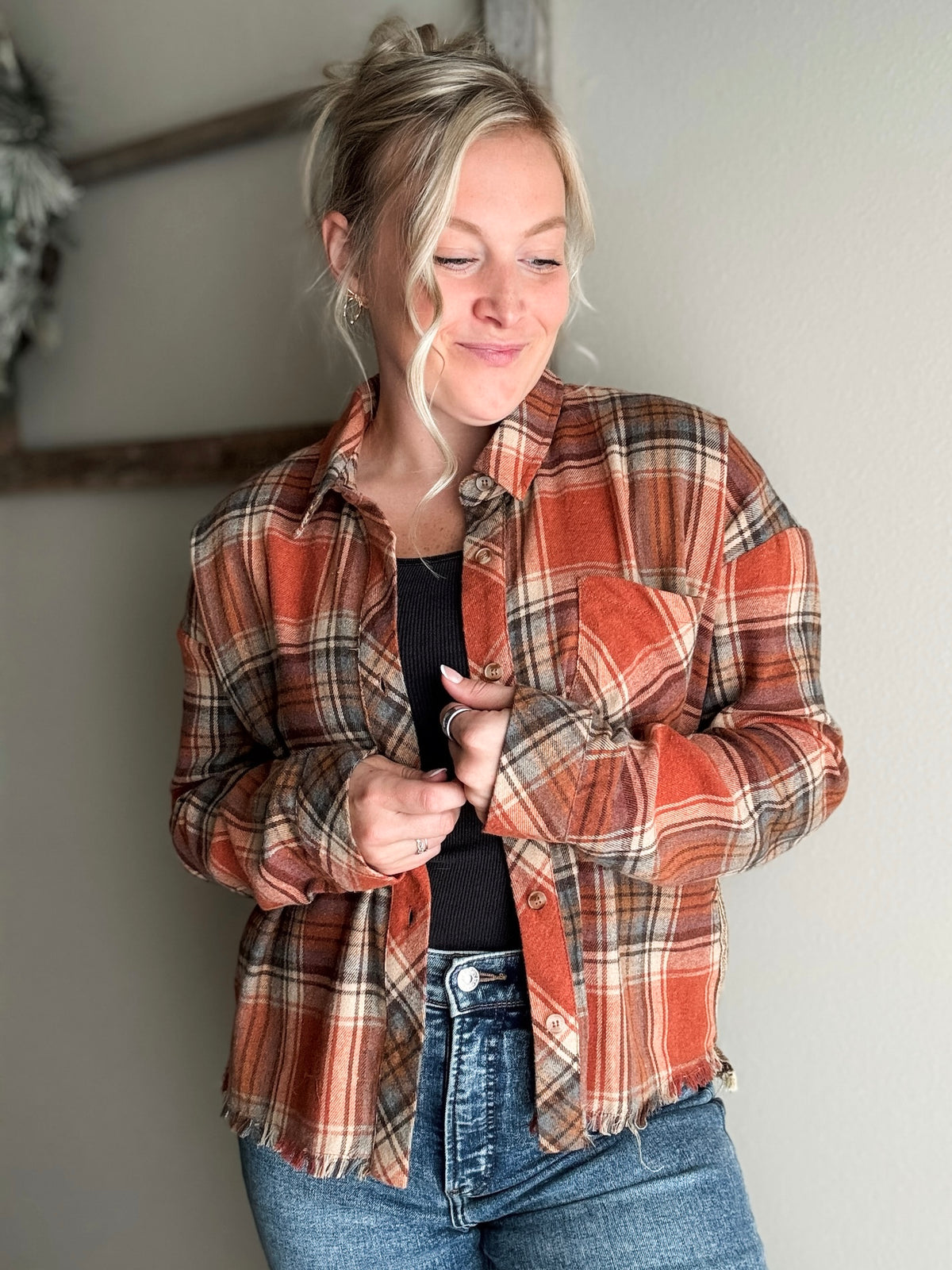 Rilynn Plaid Button Up
