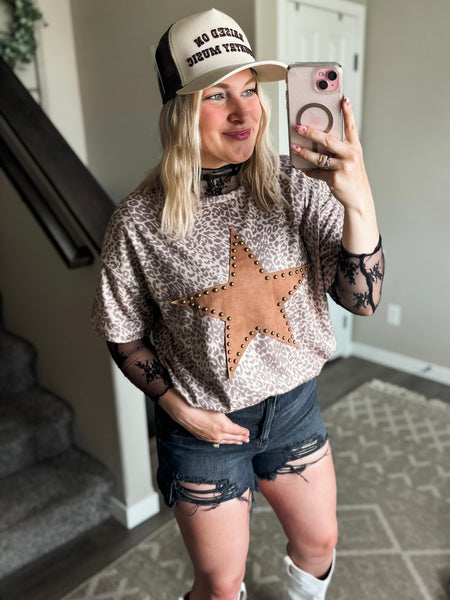 PREORDER Out West Studded Star Tee
