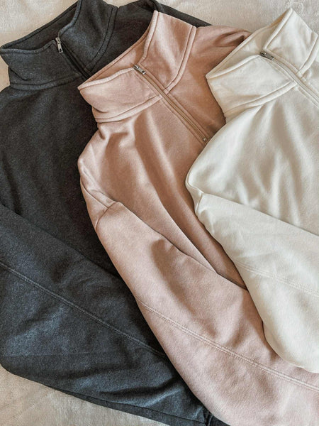 Reset Mode Quarter Zip Pullover - Black