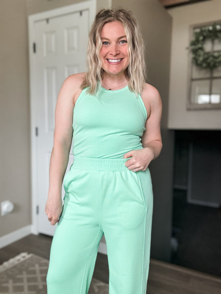 PREORDER Solenne Ribbed Tank & Pant Set
