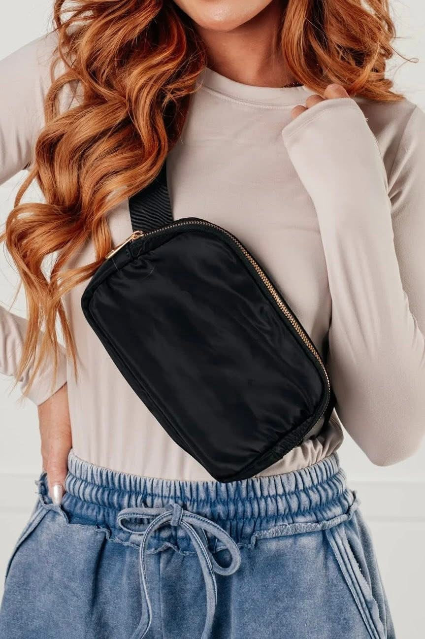 Chase Black Fanny Belt Bag