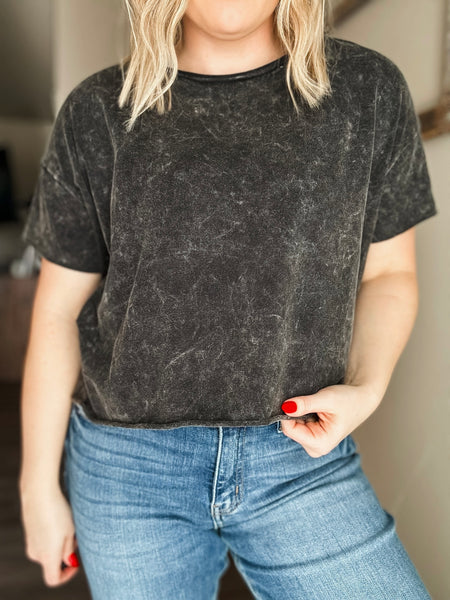 Denise Crop Top - Black
