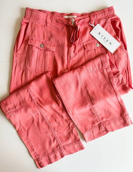 Riley Relaxed Cargo Pant - Coral