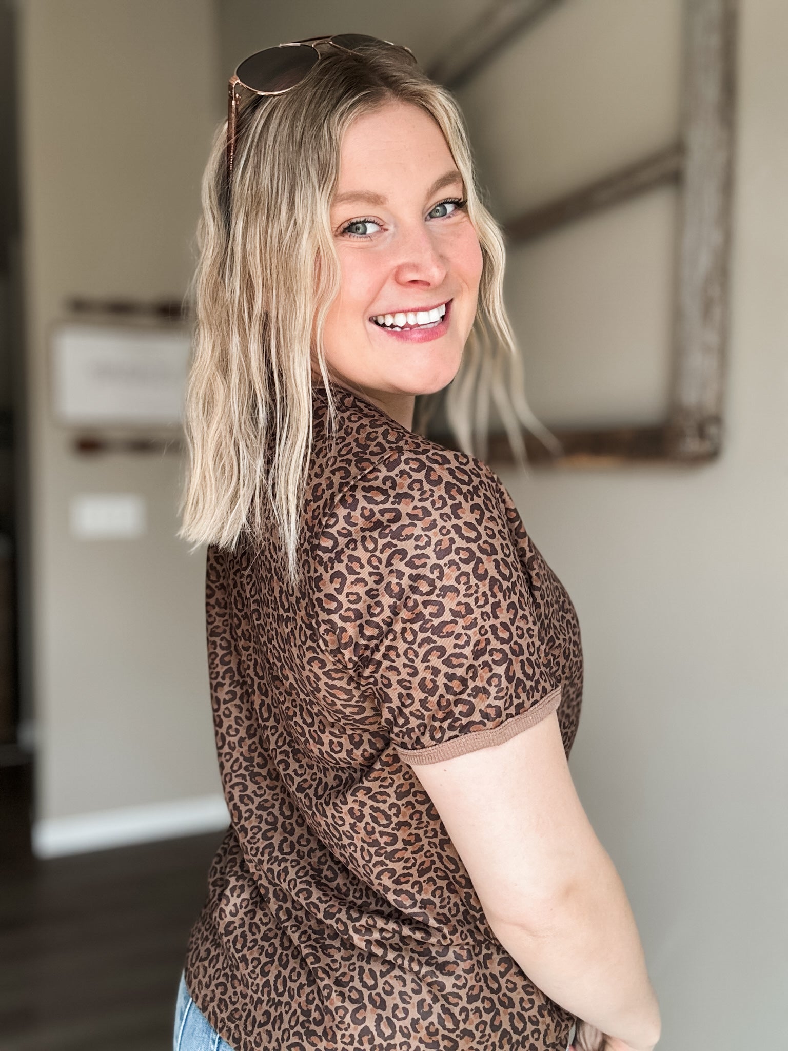 Wild Side Leopard Tee - SIZE MEDIUM