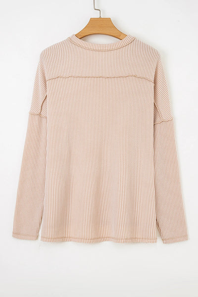 PREORDER Nori Ribbed Long Sleeve Top