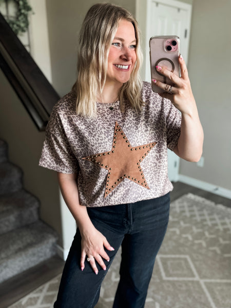 PREORDER Out West Studded Star Tee