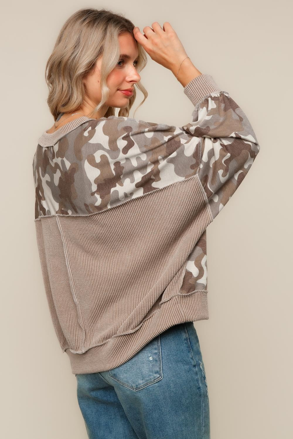 Ashlyn Camo Pullover