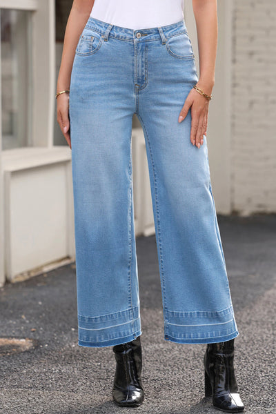 Sterling Raw Hem Cropped Denim - SIZE 8