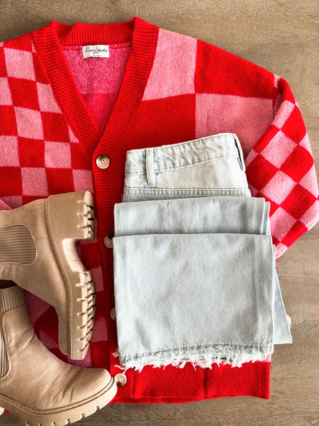 PREORDER Rumi Checker Cardigan