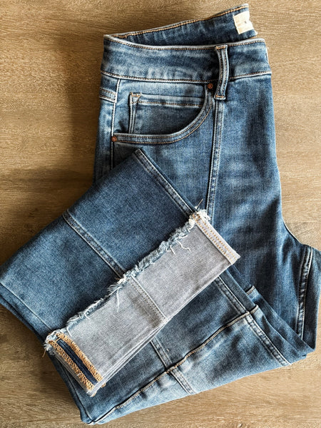 Taylor Cropped Wide Leg Jeans