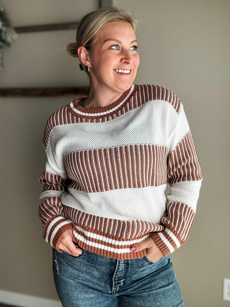 Clarke Two Tone Stripe Sweater