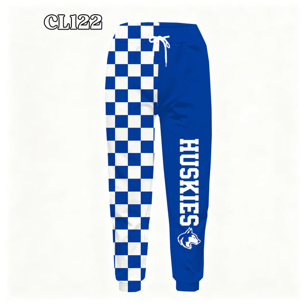 PREORDER Spiritwear Checkered Split Leg Bottom - HUSKIES