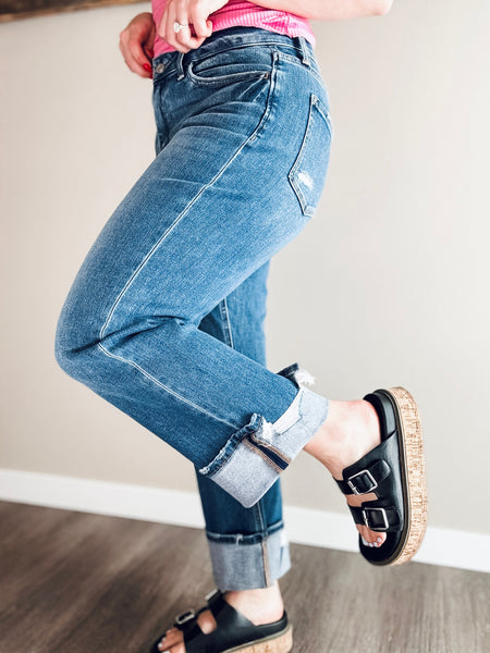 Andie High Rise Cuffed Jeans