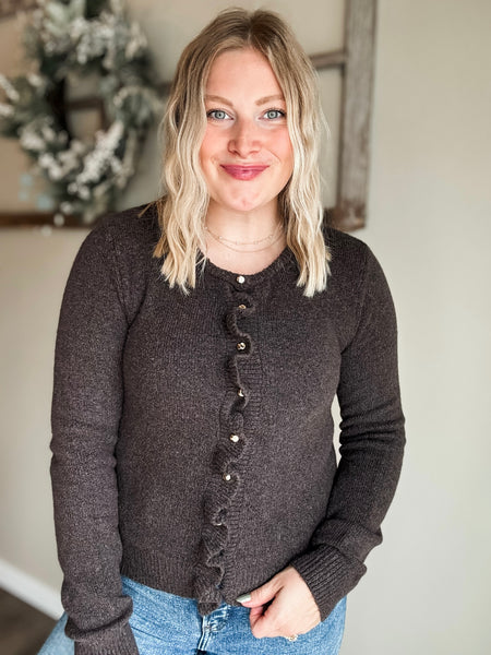 Riva Ruffle Cardigan