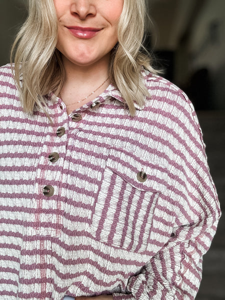 Darla Textured Knit Top - SIZE MEDIUM