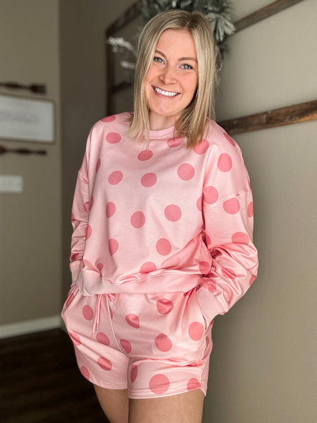 PREORDER Dotty Darling Short & Pullover Set