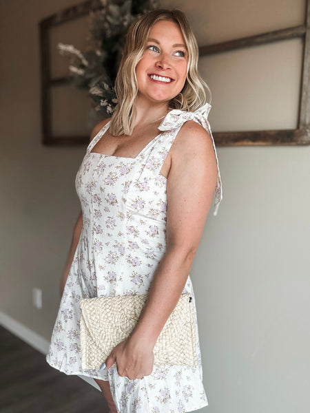 Luella Floral Tie Strap Romper