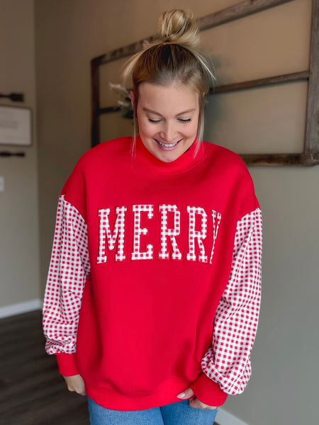 PREORDER Merry Mock Neck Pullover
