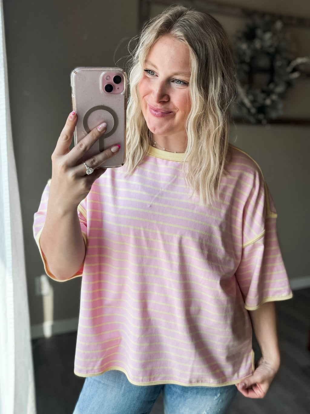 Islay Stripe Oversized Tee