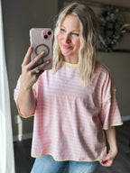 Islay Stripe Oversized Tee