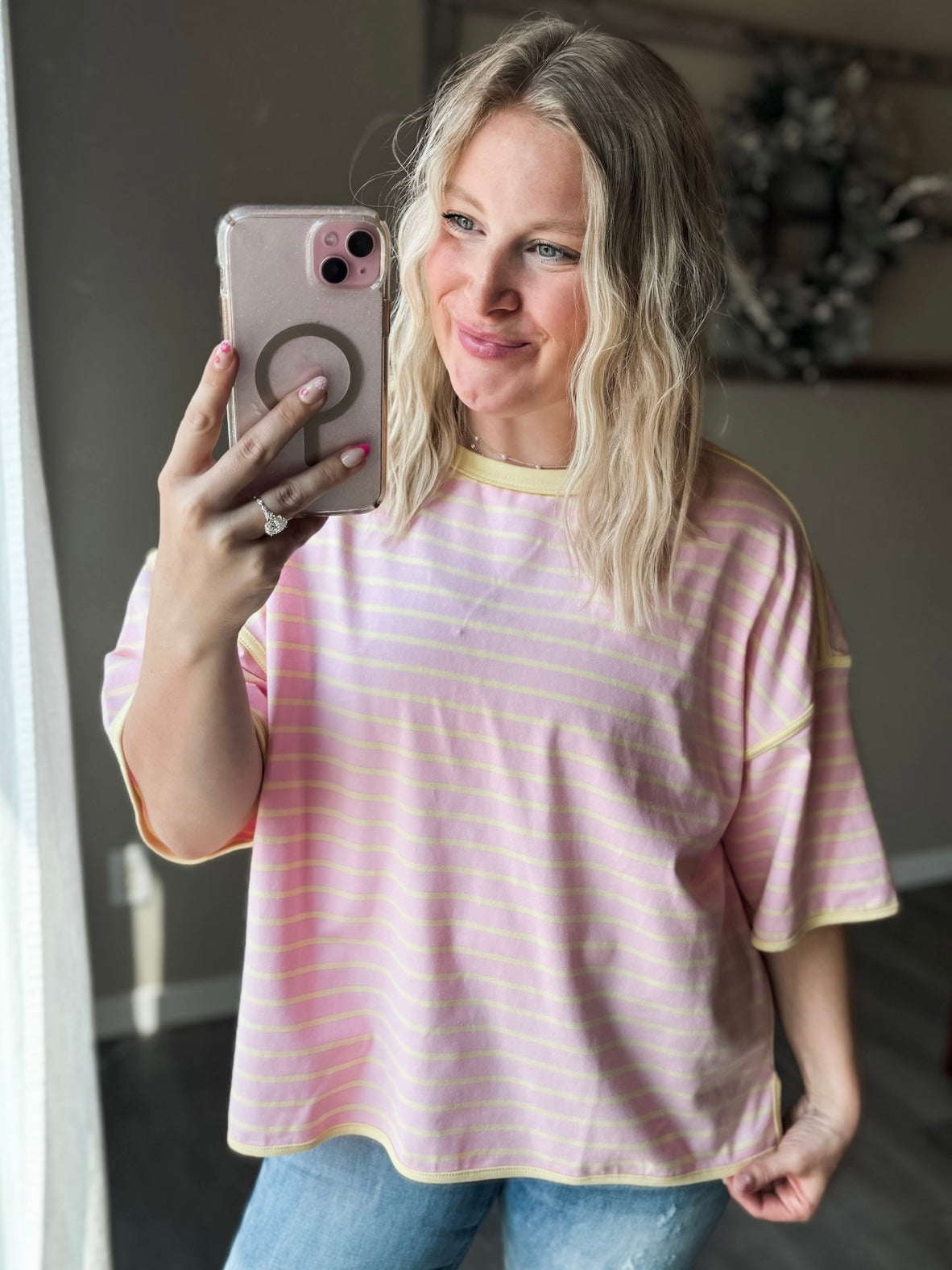 Islay Stripe Oversized Tee