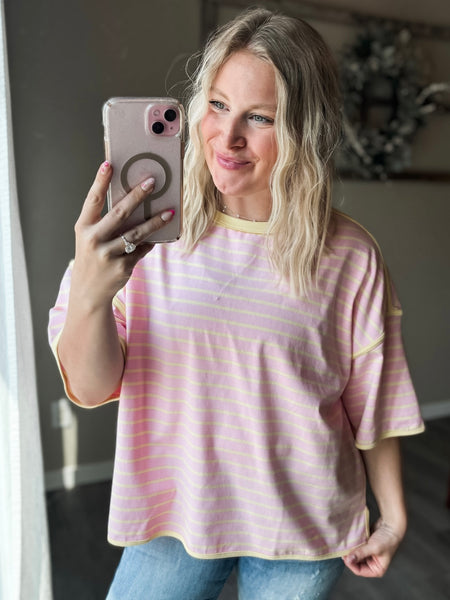 Islay Stripe Oversized Tee