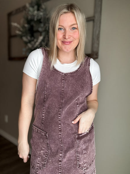 PREORDER Anya Denim Overall Dress