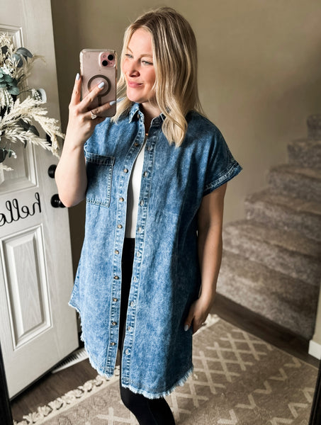 Jolene Denim Shirt Dress