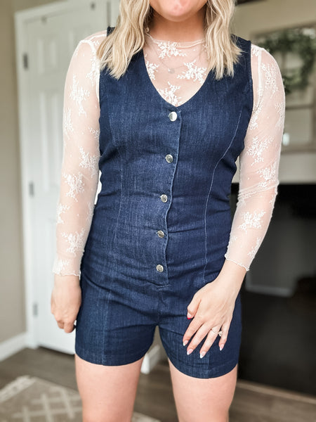 Bluebird Denim Romper