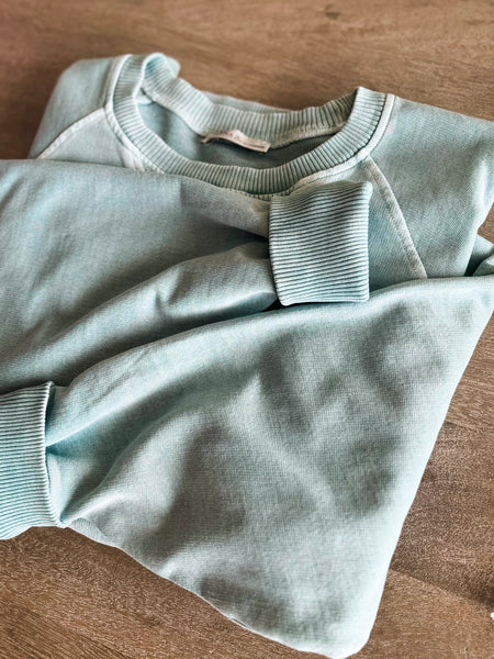 Shea Crewneck Sweatshirt - Ash Blue
