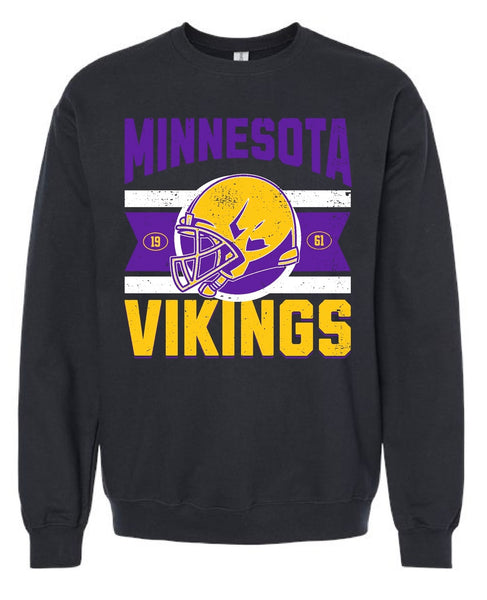 Valeria Vikings Sweatshirt - Helmet - SIZE MEDIUM